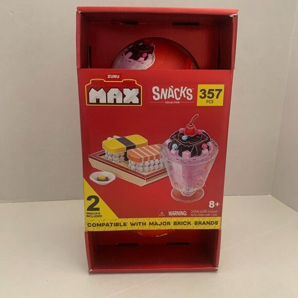Zuru Max Snacks Collection Suchi And Sundae 357 PCS Bricks Set Brand New - Picture 1 of 8